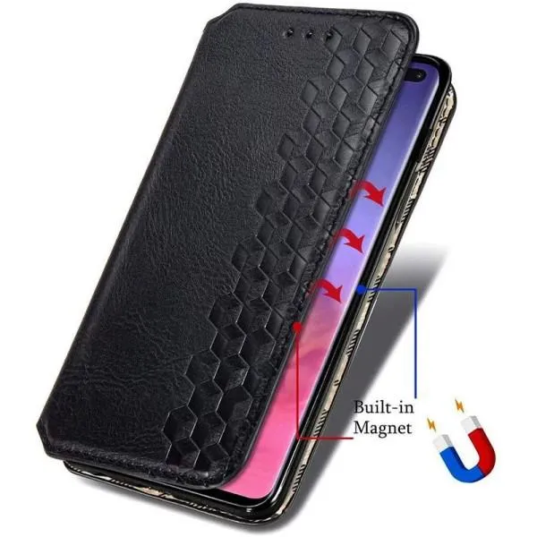 Шкіряний чохол-книжка GETMAN Cubic (PU) для Xiaomi Mi 10T Lite / Redmi Note 9 Pro 5G — Чорний — фото 5