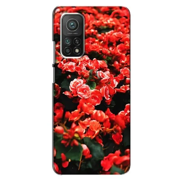 Чехол с принтом «Цветы красные» для Xiaomi Mi 10T Pro