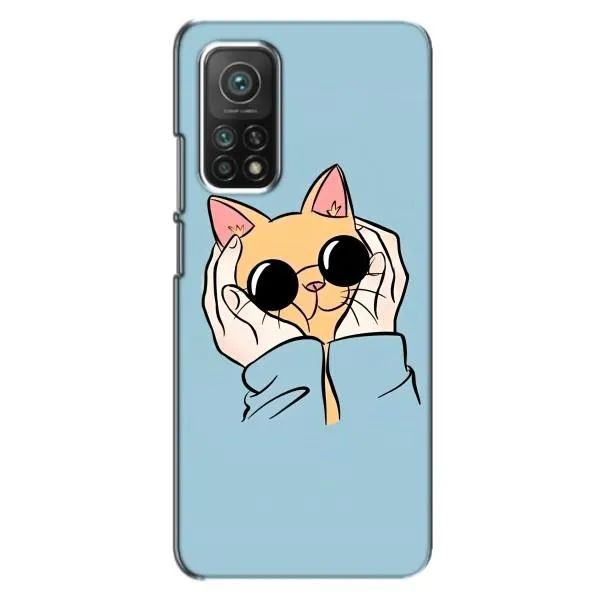 Чехол с принтом «Котик в очках» для Xiaomi Mi 10T