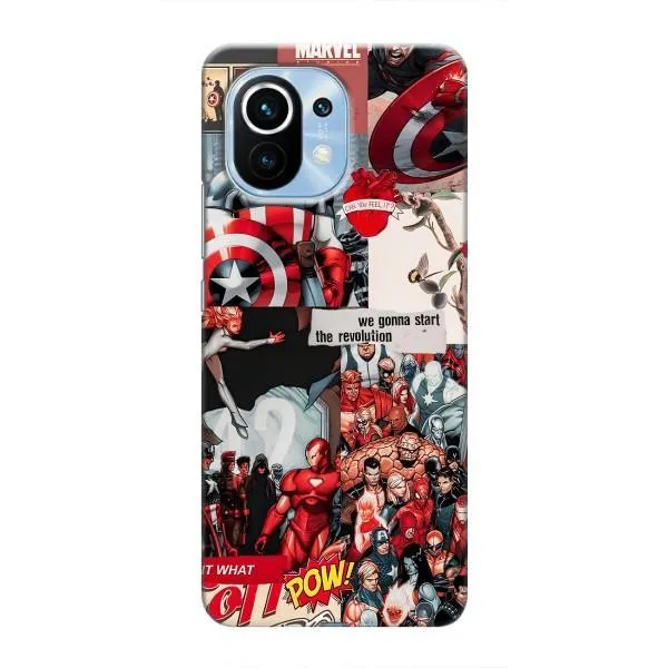 Чехол с принтом «Марвел Комикс» для Xiaomi Mi 11 Чехол с принтом «Марвел Комикс» для Xiaomi Mi 11