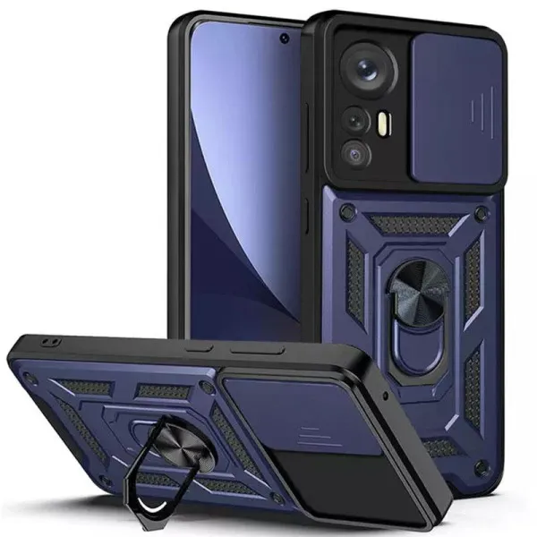 Чехол Ummi Camshield Serge Ring для Xiaomi 12 Lite — Синий Чехол Ummi Camshield Serge Ring для Xiaomi 12 Lite — Синий