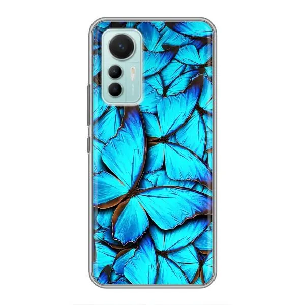 Чохол з принтом «Сині метелики» для Xiaomi Mi 12 Lite