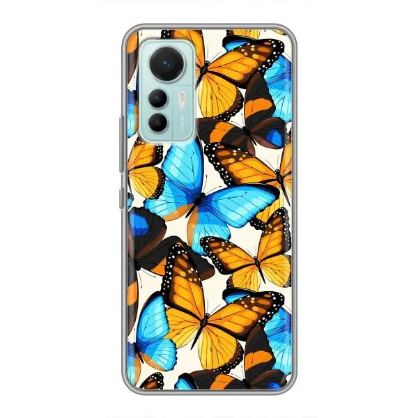 Чохол з принтом «Яскраві метелики» для Xiaomi Mi 12 Lite