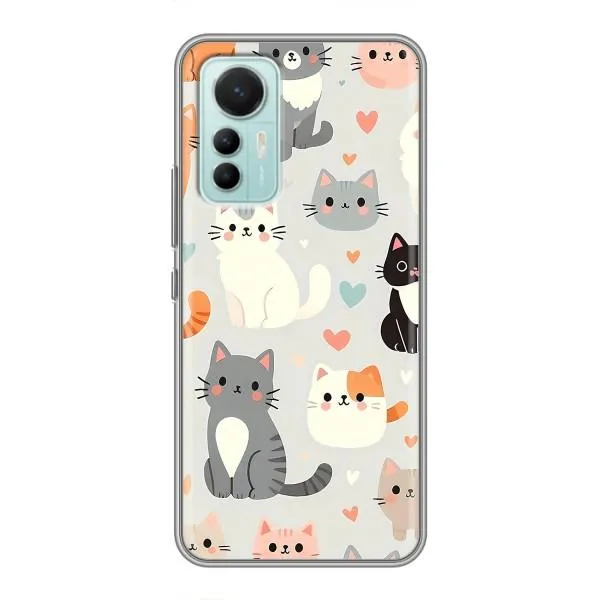 Чехол с принтом «Коллаж котов» для Xiaomi Mi 12 Lite Чехол с принтом «Коллаж котов» для Xiaomi Mi 12 Lite