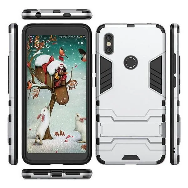 Защитный чехол Transformer для Xiaomi Mi A2 / Mi 6X (ТПУ + пластик) — Серебристый — фото 2 Защитный чехол Transformer для Xiaomi Mi A2 / Mi 6X (ТПУ + пластик) — Серебристый — фото 2