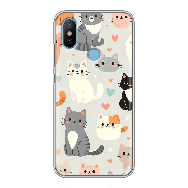 Чехол с принтом «Коллаж котов» для Xiaomi Mi6X