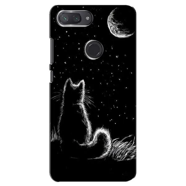 Чохол з принтом «Котик і місяць» для Xiaomi Mi 8 Lite Чохол з принтом «Котик і місяць» для Xiaomi Mi 8 Lite