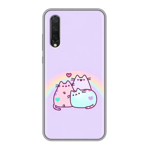 Чохол з принтом «Радужний котик» для Xiaomi Mi 9 Lite