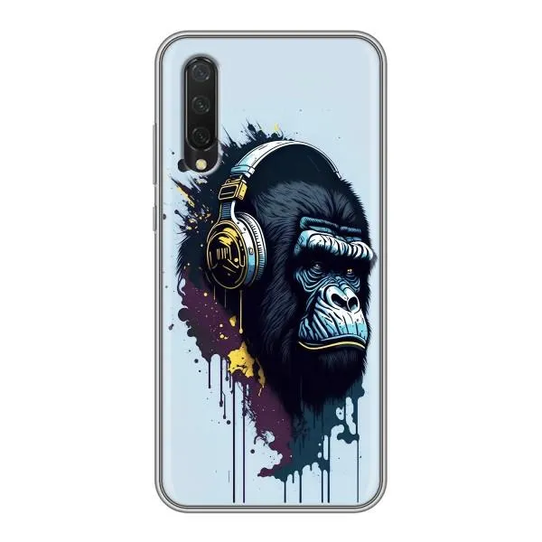 Чехол с принтом «Горилла в наушниках» для Xiaomi Mi 9 Lite Чехол с принтом «Горилла в наушниках» для Xiaomi Mi 9 Lite