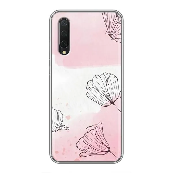 Чехол с принтом «Розовые цветы» для Xiaomi Mi 9 Lite