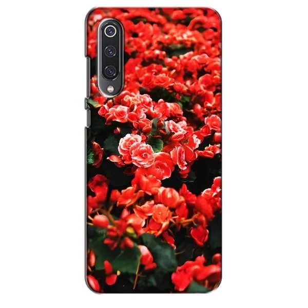 Чехол с принтом «Цветы красные» для Xiaomi Mi 9 SE