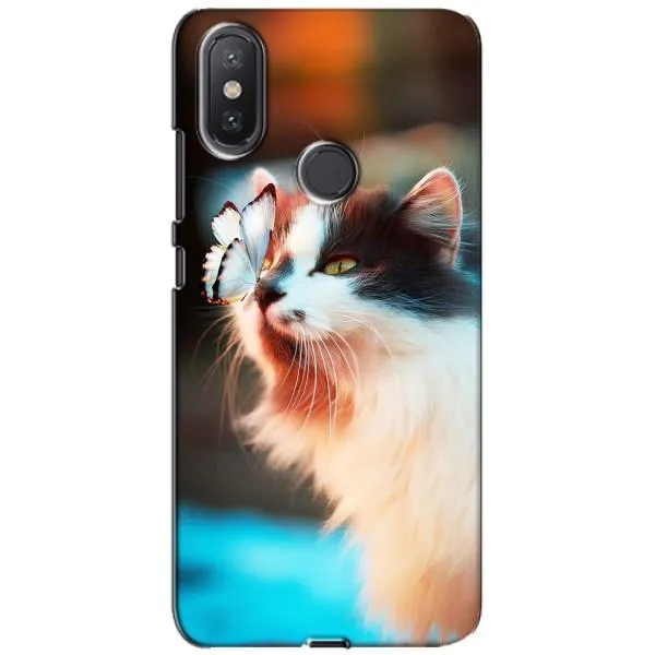 Чехол с принтом «Котик с бабочкой» для Xiaomi Mi A2 Lite Чехол с принтом «Котик с бабочкой» для Xiaomi Mi A2 Lite