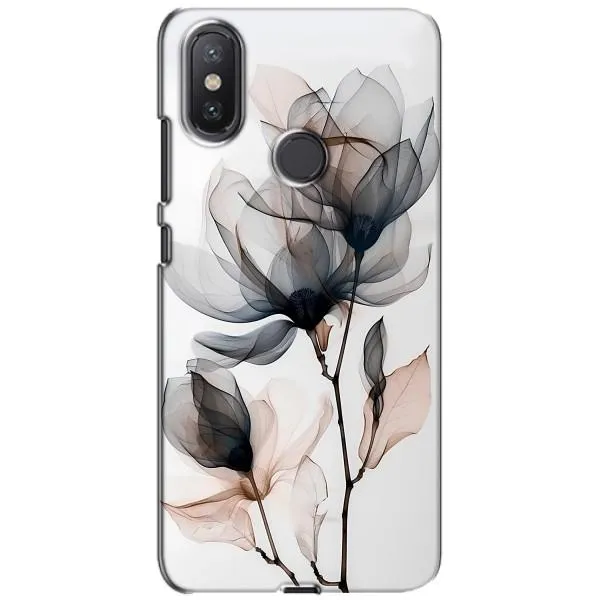 Чохол з принтом «Квіти на білому» для Xiaomi Mi A2 Lite