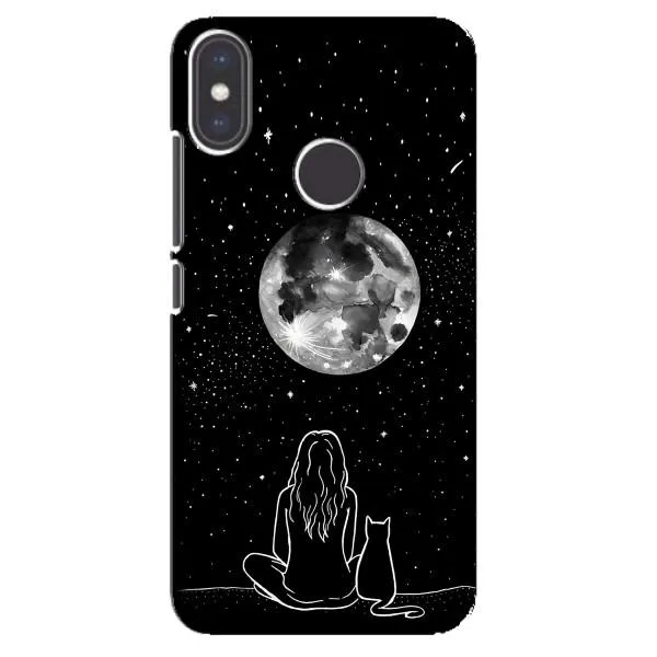 Чохол з принтом «Дівчина з котом» для Xiaomi Mi A2 Чохол з принтом «Дівчина з котом» для Xiaomi Mi A2