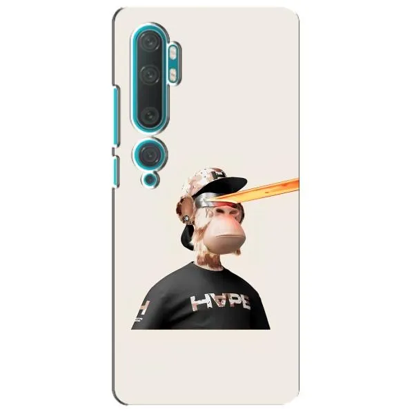 Чехол с принтом «обезьяна NFT в очках» для Xiaomi Mi Note 10 Чехол с принтом «обезьяна NFT в очках» для Xiaomi Mi Note 10