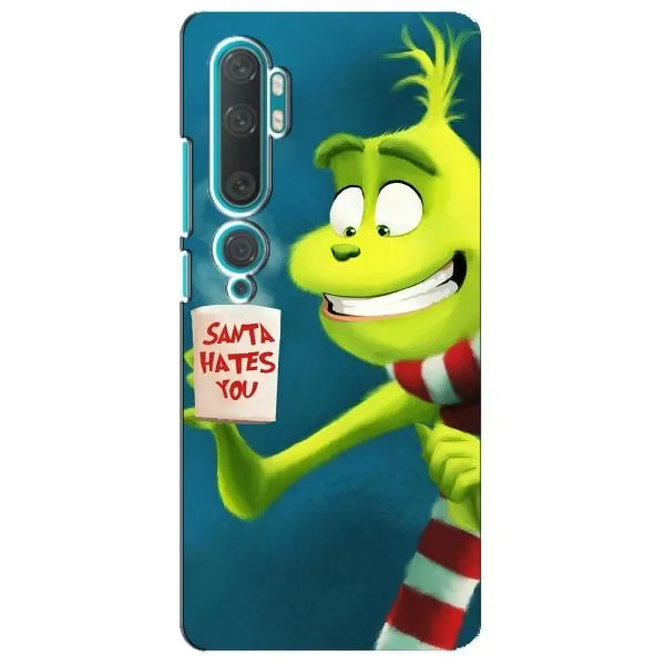Чехол с принтом «Зеленый Гринч» для Xiaomi Mi Note 10 Чехол с принтом «Зеленый Гринч» для Xiaomi Mi Note 10