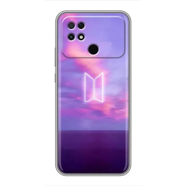 Чохол з принтом «BTS логотип» для Xiaomi POCO C40 Чохол з принтом «BTS логотип» для Xiaomi POCO C40