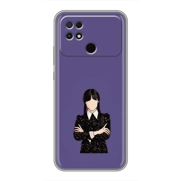 Чехол с принтом «Уэнздей в черном» для Xiaomi POCO C40