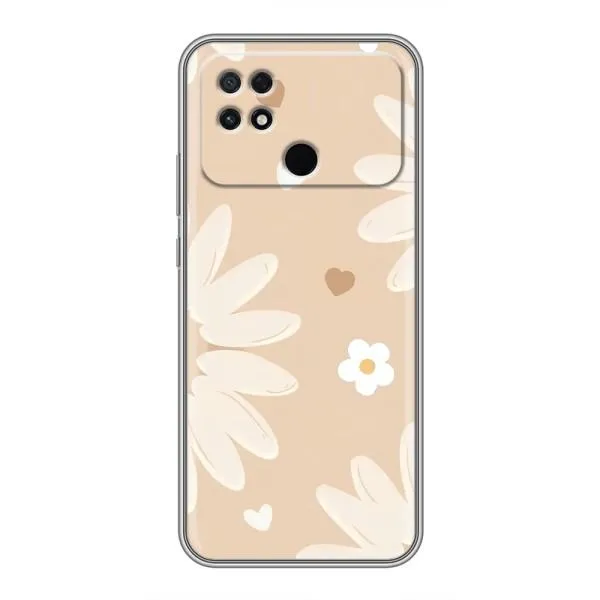 Чехол с принтом «Бежевые цветы» для Xiaomi POCO C40