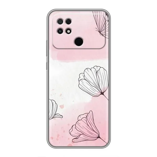 Чехол с принтом «Розовые цветы» для Xiaomi POCO C40