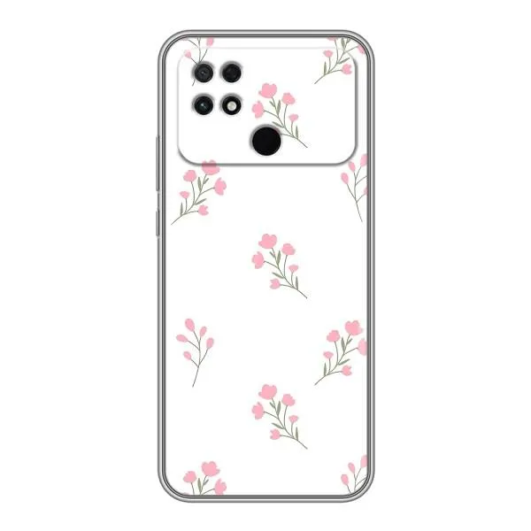 Чехол с принтом «Розовые цветы» для Xiaomi POCO C40