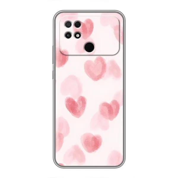 Чехол с принтом «Розовые сердечки» для Xiaomi POCO C40