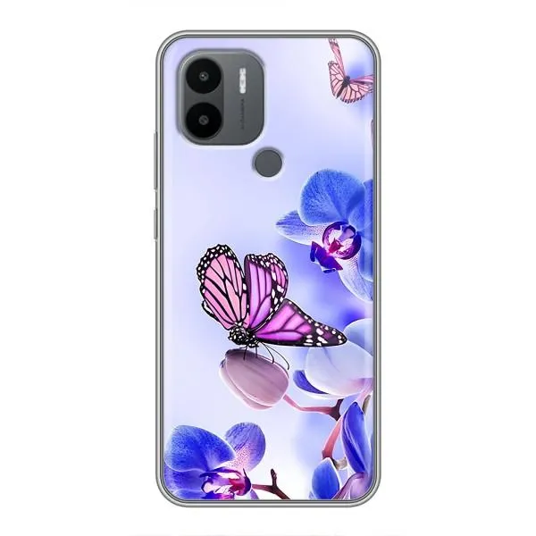 Чохол з принтом «Метелик на квітах» для Xiaomi Poco C50 Чохол з принтом «Метелик на квітах» для Xiaomi Poco C50