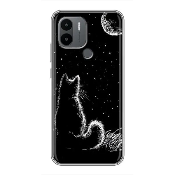 Чехол с принтом «Котик и луна» для Xiaomi Poco C50