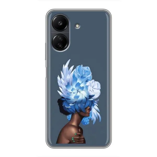 Чохол з принтом «Квіти на голові» для Xiaomi POCO C65