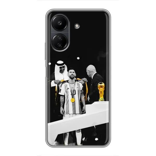 Чохол з принтом «Мессі коронований» для Xiaomi POCO C65
