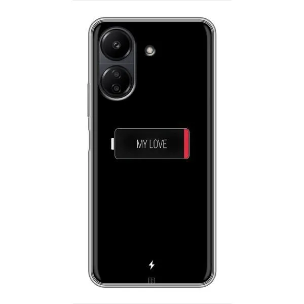 Чохол з принтом «Love battery» для Xiaomi POCO C65