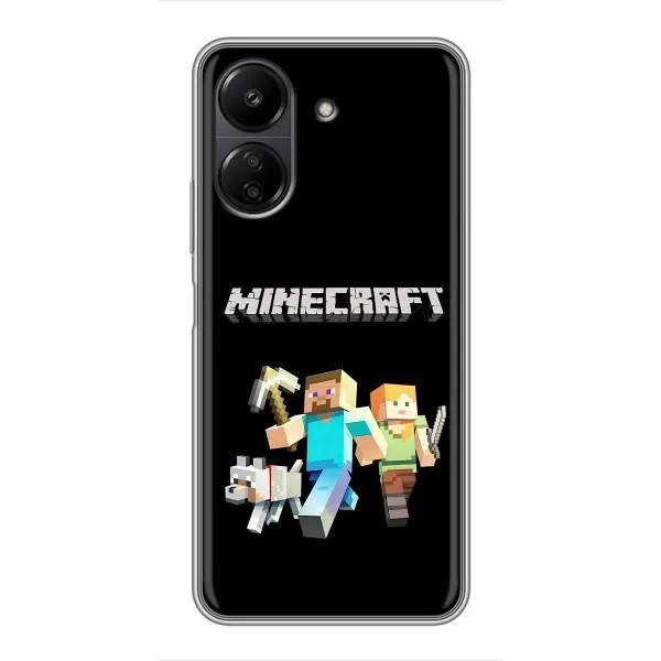 Чохол з принтом «герої Minecraft» для Xiaomi POCO C65