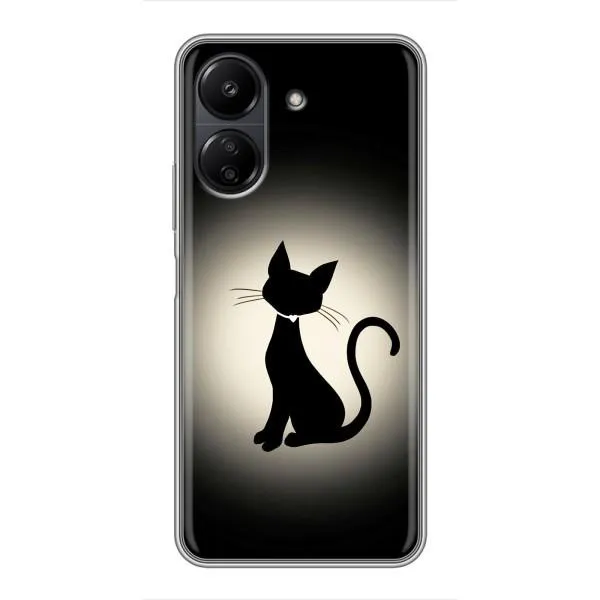 Чохол з принтом «Силует котика» для Xiaomi POCO C65