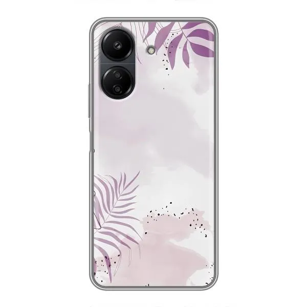 Чохол з принтом «Фіолетове листя» для Xiaomi POCO C65