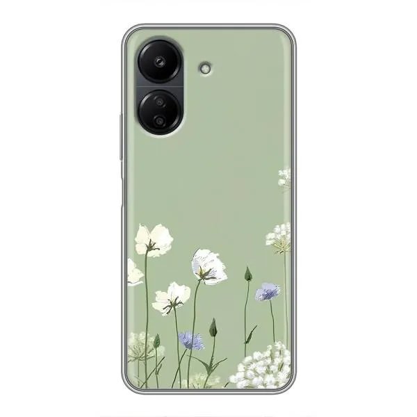 Чохол з принтом «Квіти на зеленому» для Xiaomi POCO C65