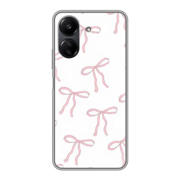 Чохол з принтом «Рожеві бантики» для Xiaomi POCO C65 Чохол з принтом «Рожеві бантики» для Xiaomi POCO C65