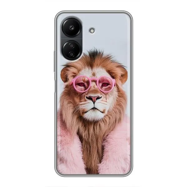 Чехол с принтом «Лев в очках» для Xiaomi POCO C65