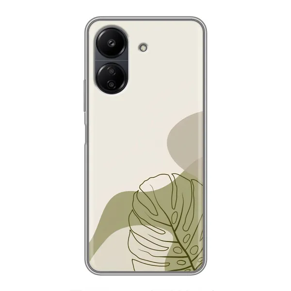 Чохол з принтом «Зелена монстера дизайн» для Xiaomi POCO C65
