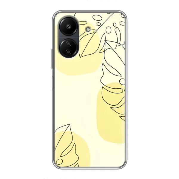 Чохол з принтом «Жовта монстера арт» для Xiaomi POCO C65