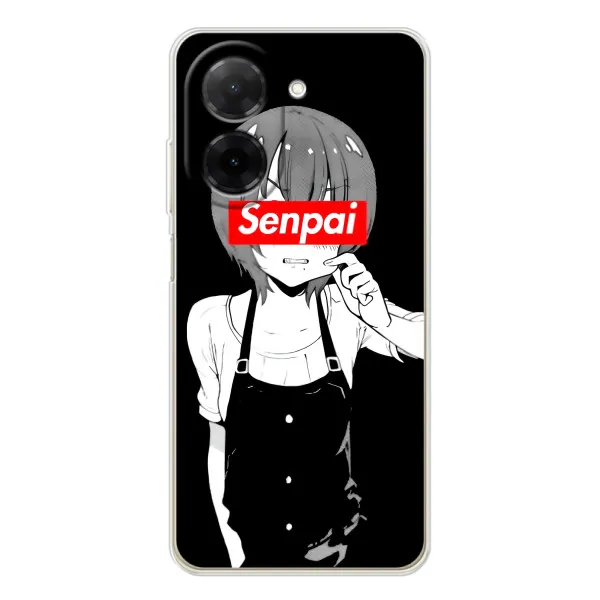 Чехол с принтом «Senpai» для Xiaomi Poco C71