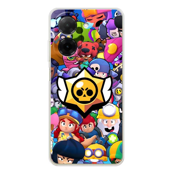 Чехол с принтом «Лого Brawl Stars» для Xiaomi Poco C71