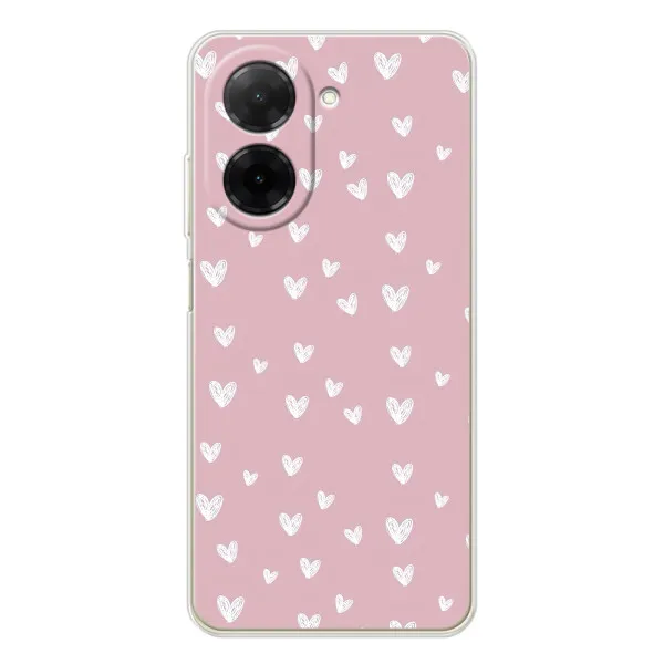 Чехол с принтом «Сердечки на розовом» для Xiaomi Poco C71 Чехол с принтом «Сердечки на розовом» для Xiaomi Poco C71