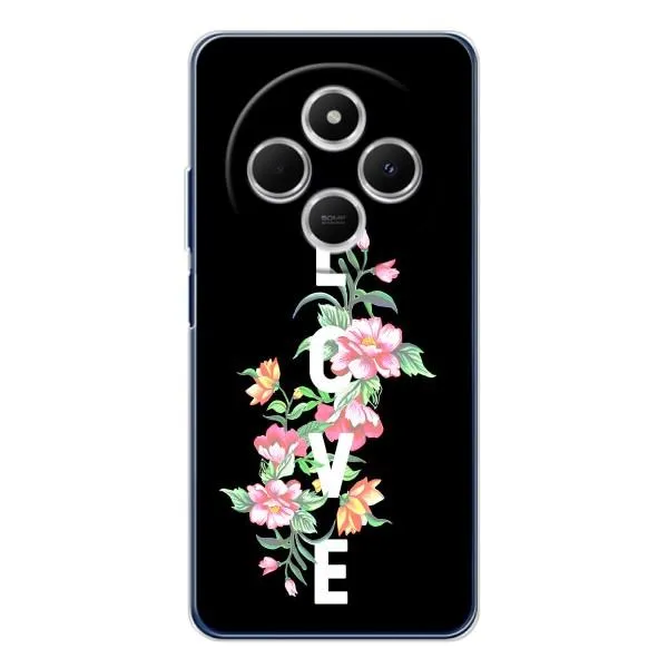 Чехол с принтом «Цветы LOVE» для Xiaomi Poco C75