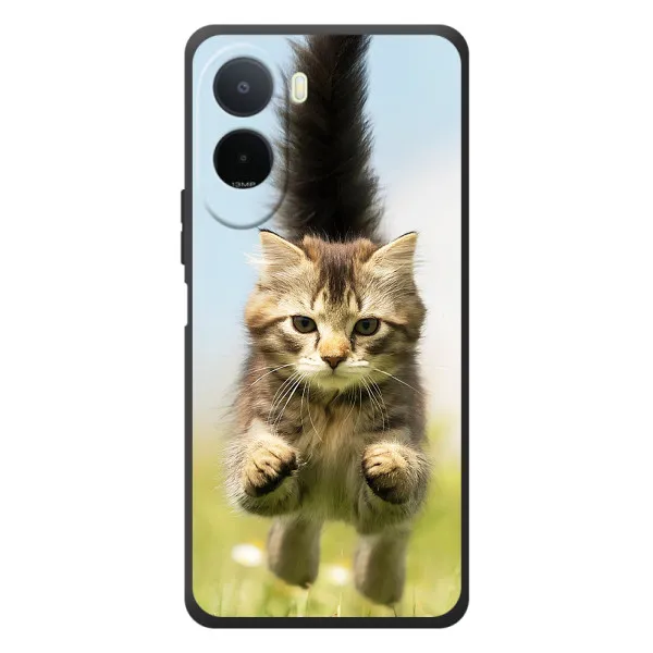 Чехол с принтом «Прыжок кота» для Xiaomi Poco C81 Pro
