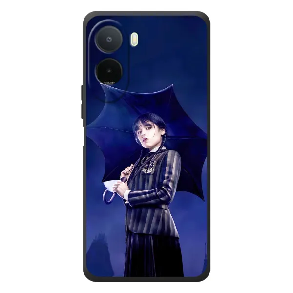 Чехол с принтом «Уэнздей с зонтом» для Xiaomi Poco C81 Pro Чехол с принтом «Уэнздей с зонтом» для Xiaomi Poco C81 Pro