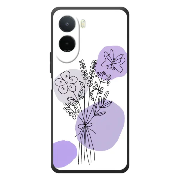 Чохол з принтом «Букет фіолетова абстракція» для Xiaomi Poco C81 Pro