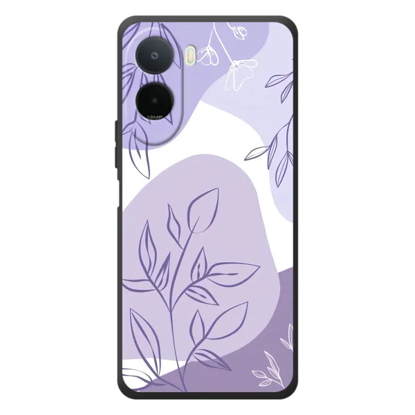 Чохол з принтом «Фіолетове листя абстракція» для Xiaomi Poco C81 Pro