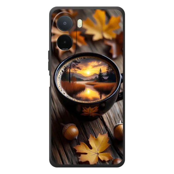 Чехол с принтом «Темный кофе» для Xiaomi Poco C81 Pro