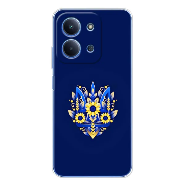 Чохол з принтом «Квітковий Герб» для Xiaomi Poco C85 Чохол з принтом «Квітковий Герб» для Xiaomi Poco C85