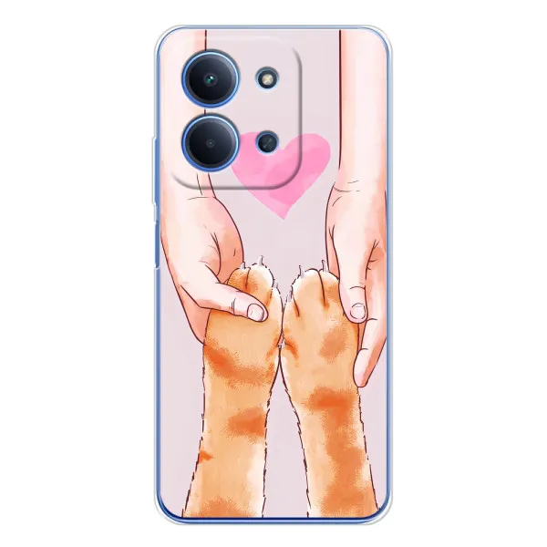 Чехол с принтом «Любовь к котикам» для Xiaomi Poco C85